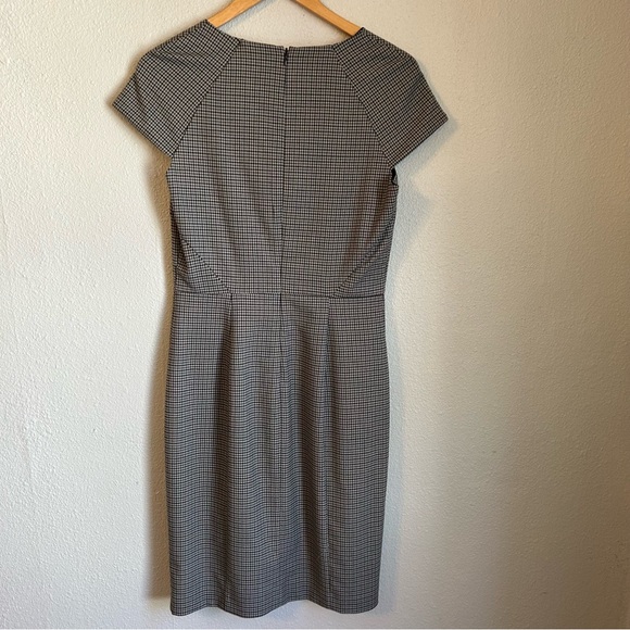 BANANA REPUBLIC - Women’s Plaid Cap Sleeve Bi-Stretch Sheath Dress Size 6 - Picture 2 of 5